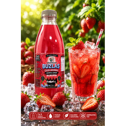 Çilek Buzlaş Şurupları 1/5 konsarte 1 lt ürün görseli